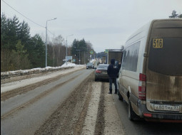 На выезде из Иванова около Малинок столкнулись пять машин