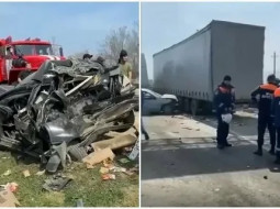 В массовом ДТП на трассе в Дагестане погибла женщина